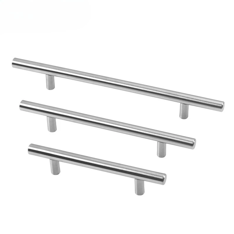 12 Pcs Modern Stainless Steel Cabinet Pulls Modern Arch Design Brushed Metal Furniture Drawer Pull Hardware Pulls Bar Handle