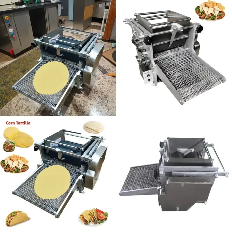 Automatic 400W Motor Large Capacity Flour Corn Tortilla Machine for Bread Grain Products