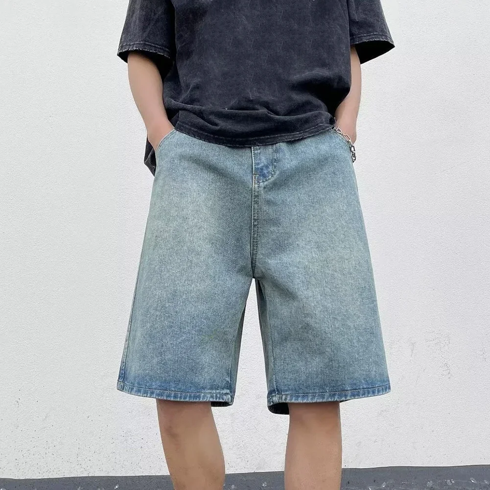 

Retro Thin Shorts Comfortable Daily Wear Casual Outing Comfortable Retro Style Shorts Washed Jeans Multiple Sizes Available