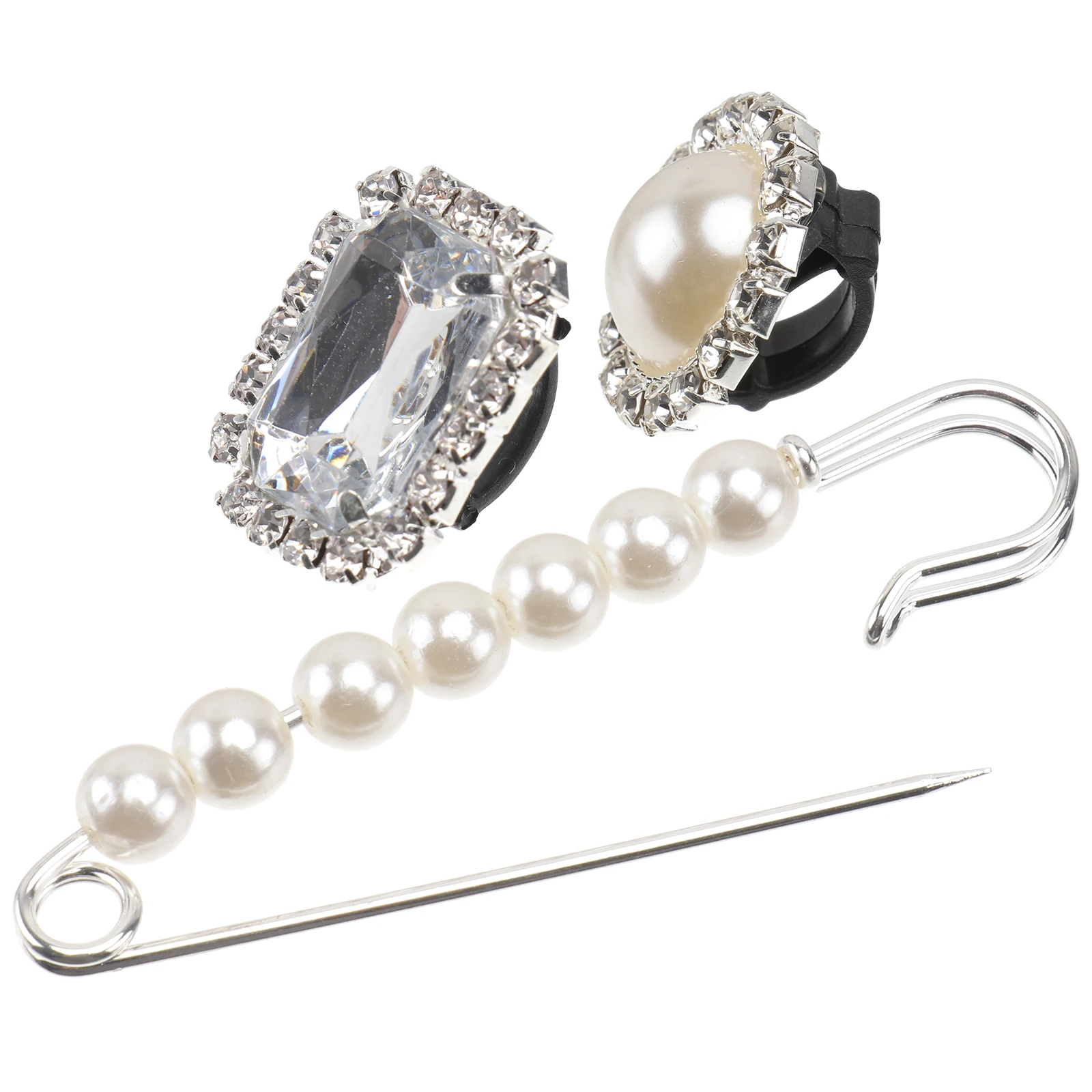 

6Pcs Gem Shoe Buckle Jewelry Female Accessories Detachable Lightweight Portable Decorative naments Alloy Stylish Decor Shoe Rack