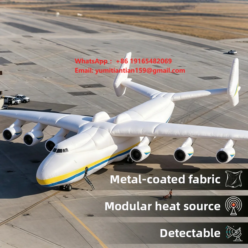 Giant 1:1 Detectable Inflatable an 225 Transport Aircraft Replica Model for Display & Exhibition