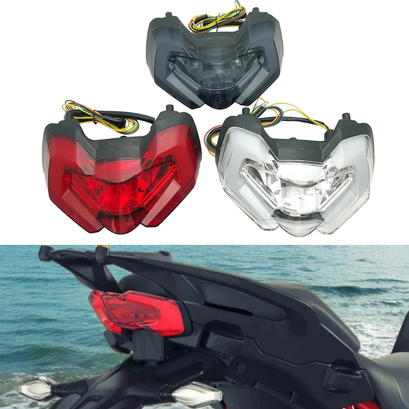 V4 LED Integrated Taillight Tail Brake Turn Signals Light For DUCATI Multistrada V4S 1100 950 2021 2022 2023 2024 Motorcycle