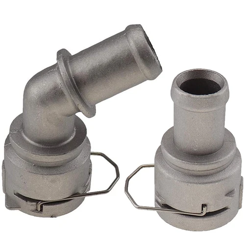 1 Juego de conector rápido de aluminio, brida de refrigerante de refrigeración, tubo acoplador de manguera para-TT Passat Touran 1J0122291D 3B0122291B