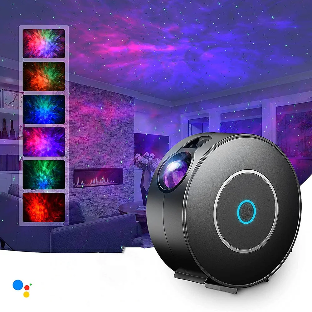 Galaxy Projector Light Remote Control Projection Nebula LED Nightlight for Home Bedroom RGB Colorful Starry Sky LED Night Light