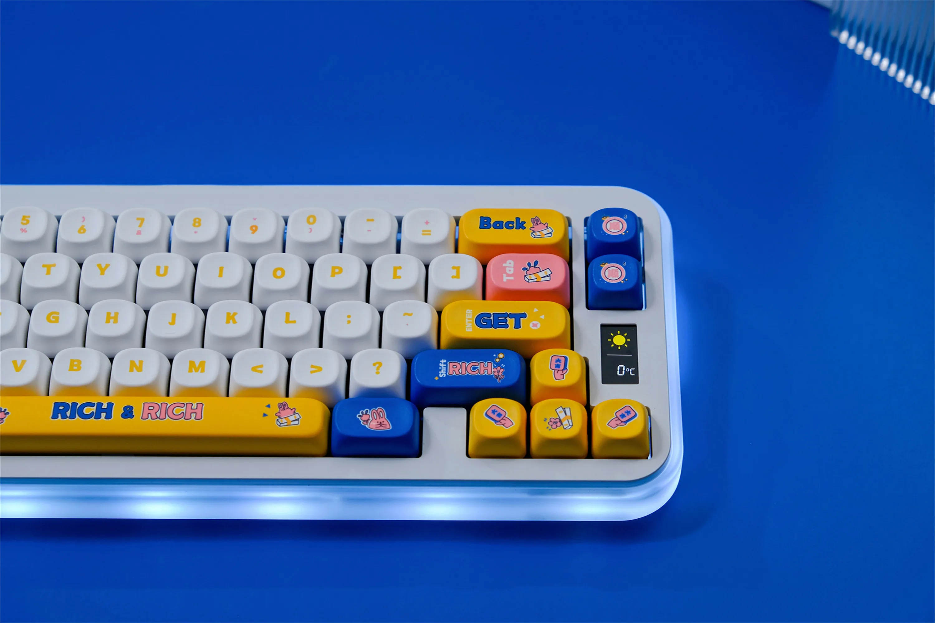 أغطية مفاتيح Money RICH 126 مفتاح PBT مادة MOA XOA لمفتاح CHERRY MX 61/64/68/75/84/87/96/98/104 لوحة المفاتيح الميكانيكية #5