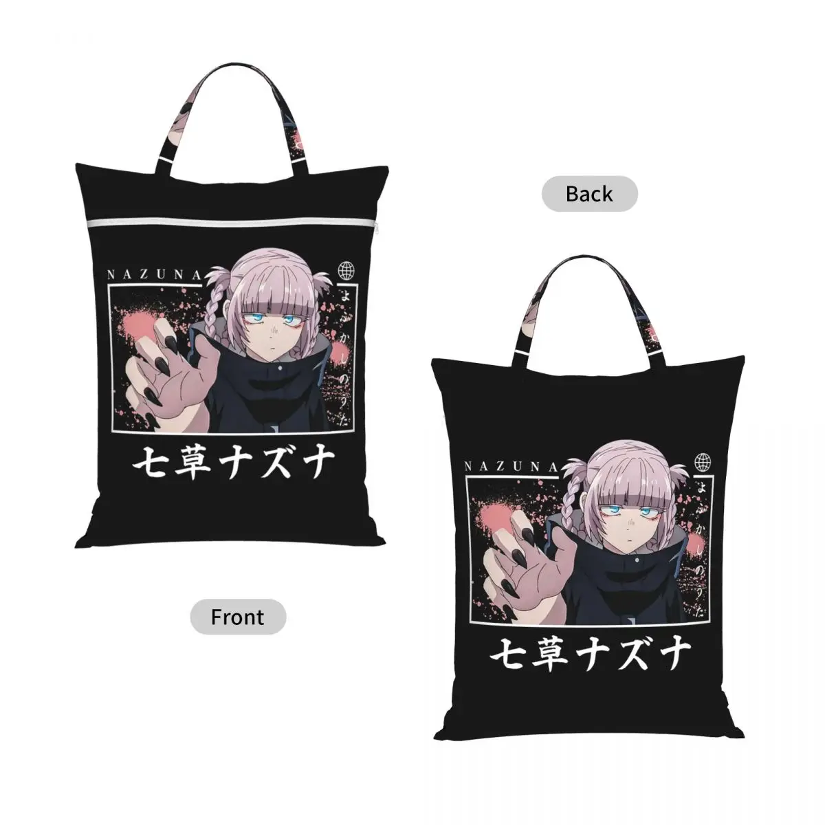 Call Of The Night Anime Nazuna Nanakusa Laundry Collector Foldable Laundry Basket Large Storage Washing Basket Home Organizer