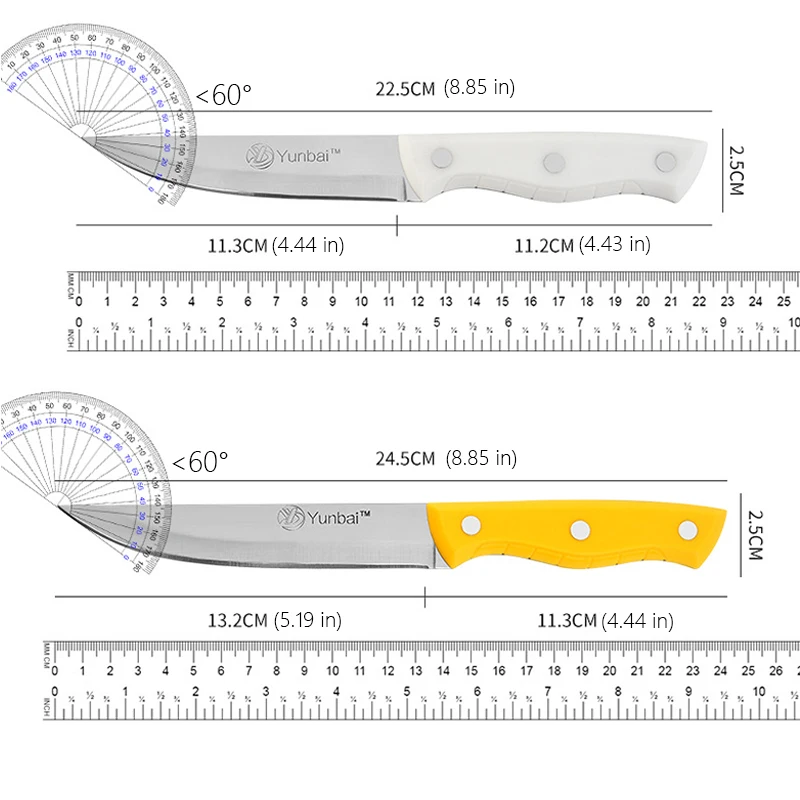 多機能ハンドル付きステンレス鋼包丁,鋭いフルーツナイフ,プロのシェフのナイフ,錆びない,焦げ付き防止