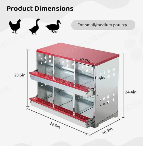 Chicken nest egg laying box, egg box, chicken cage, galvanized, durable, easy to clean