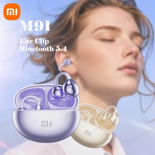 Imagen 1 del producto Xiaomi inalámbrico Bluetooth M91 oído abierto ENC reducción de ruido HD llamada táctil auriculares adecuados para Android e iOS