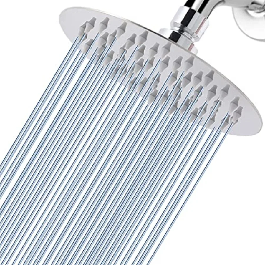 

High Pressure Rain Shower Head - Rainfall Shower head Made of 304 Stainless Steel - Comfortable Shower Experience Even at Low W