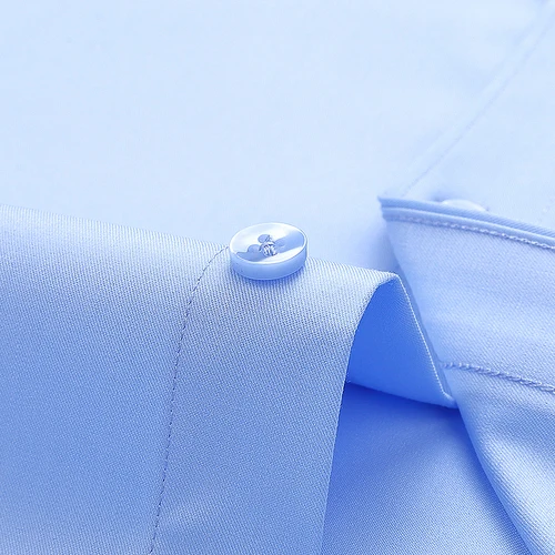 Imagen 2 del producto 2025 nueva camisa de manga larga de fibra de bambú para hombres banquete de negocios Formal Social cómoda camisa negra súper grande 5XL 6XL 7XL 8XL