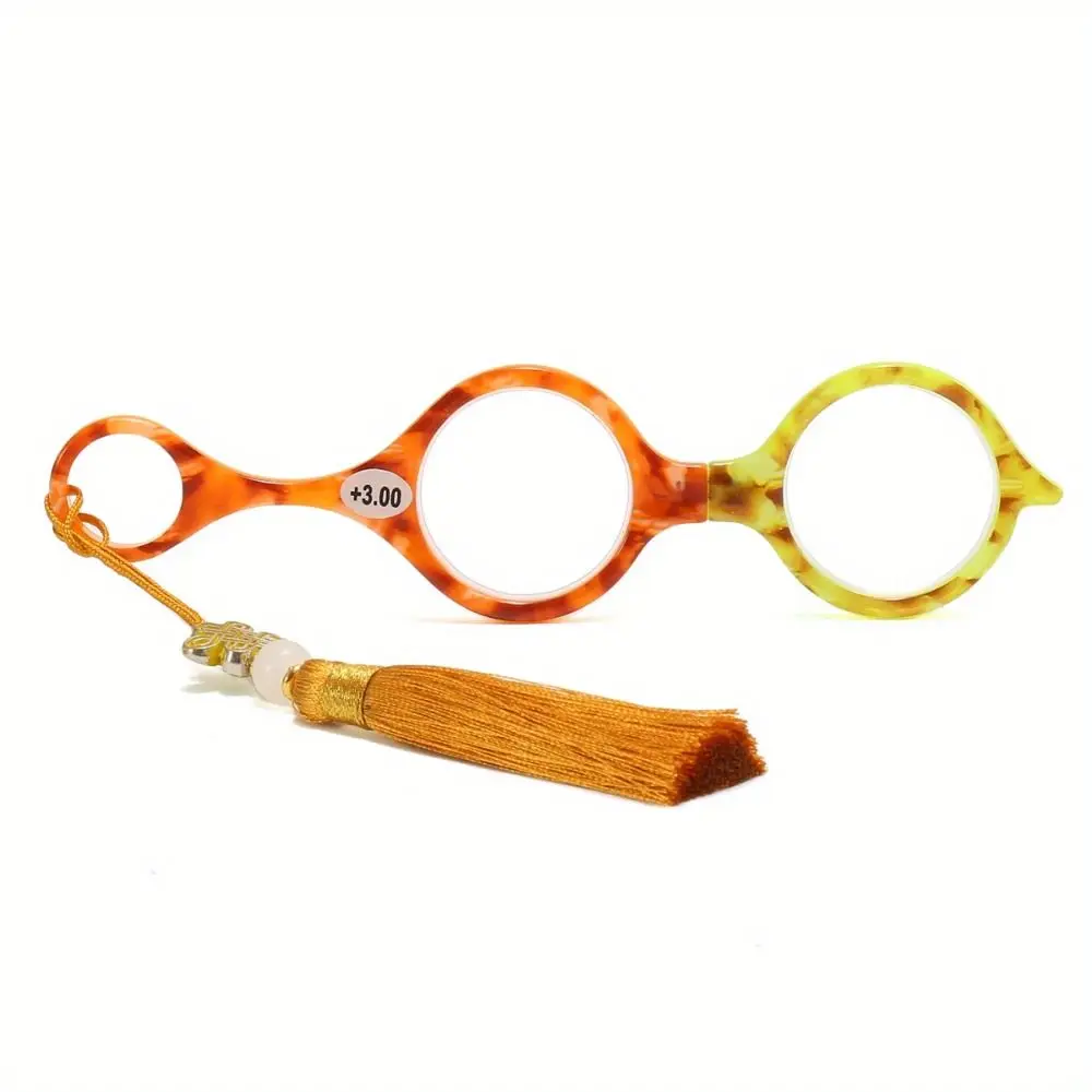 Lightweight Anti-loss Reading Glasses +1.0 +2.0 Foldable Magnifying Glasses Handheld Tassel Necklace Readers Women Men