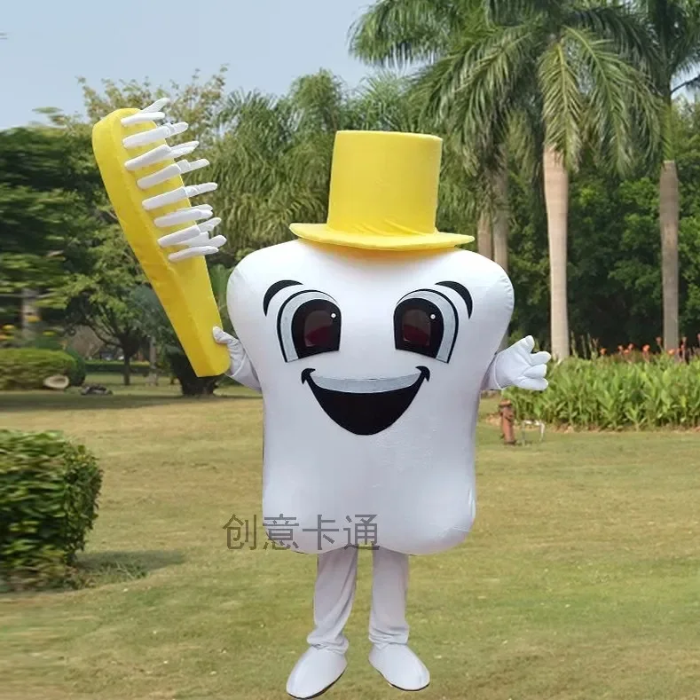 Cosplay World Oral Health Day stomatological hospital tooth character costume Mascot Advertising perform Fancy Dress Party props