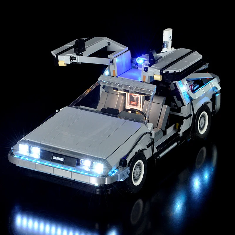 Kit de iluminación LED compatible con Lego 10300 Regreso al futuro Modelo de coche de carreras Time Machine (NO incluye los ladrillos modelo)