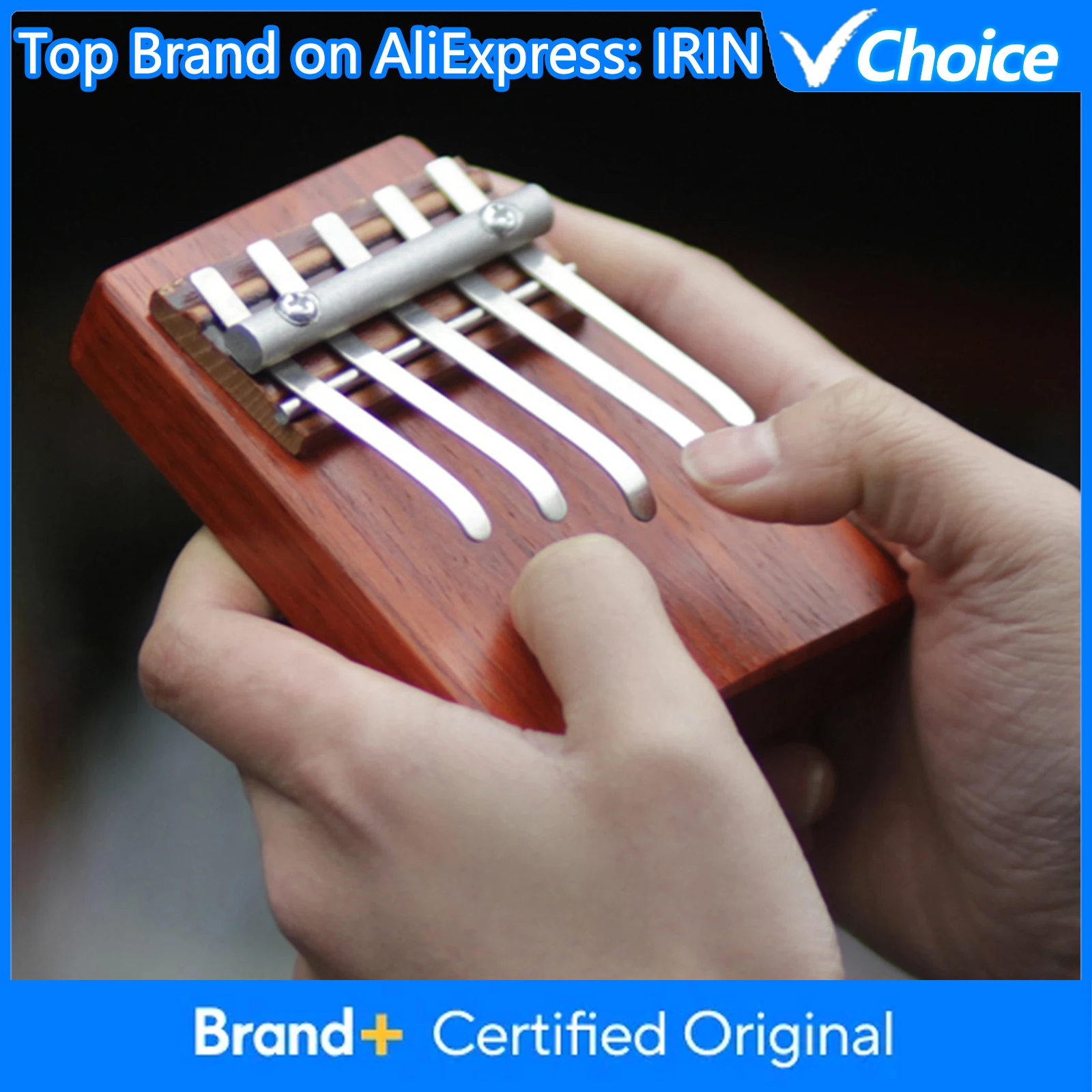 

IRIN 5-Tone Kalimba Thumb Piano Kid Children Kalimba Portable Acacia Wood Kalimba Early Education Music Enlightenment Instrument