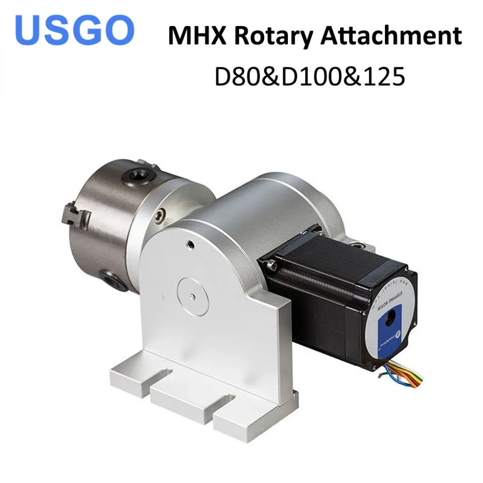 

USGO Rotary Engraving Attachment with Chucks Max Dia.80mm&100mm&125mm for Laser Marking Machine