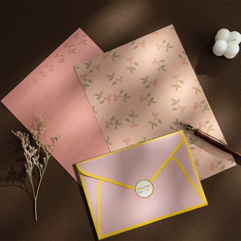 

Envelope Set Letter Paper Small Business Supplies Postcard Giftbox 150g Paper Message Packaging Invitations Wedding Stationery