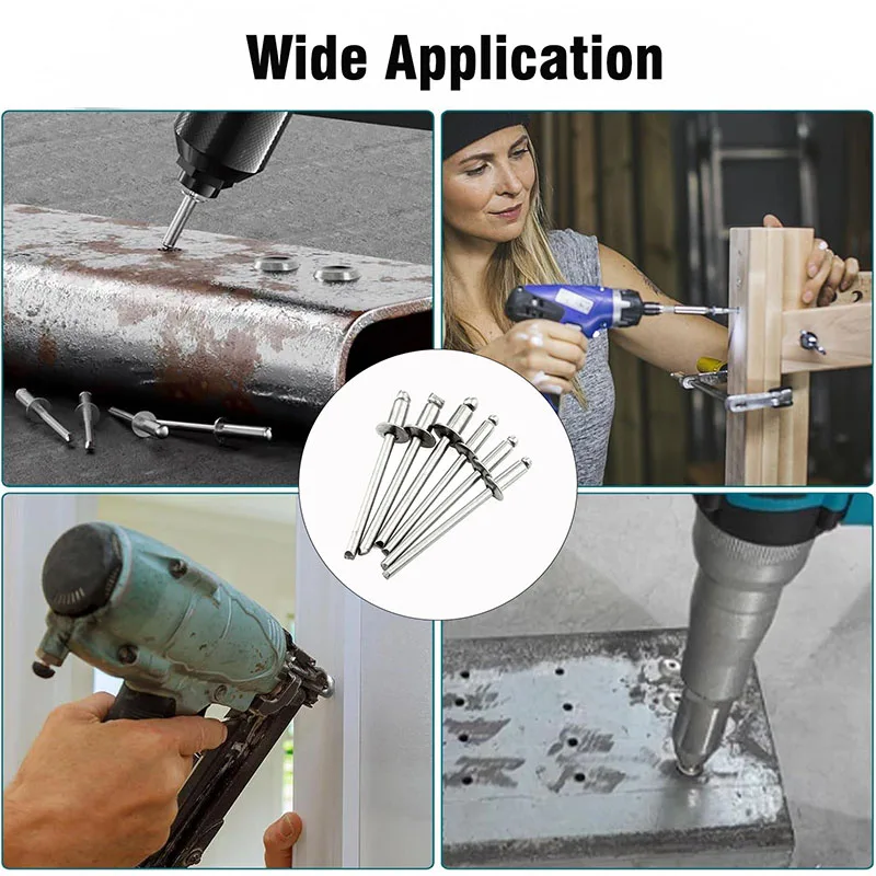 Blind Rivet Pop Round Head Pull Rivet 3mm/3.2mm/4mm/4.8mm 304 Stainless steel Decoration Nail Rivet  Exhaust Rivet Accessories