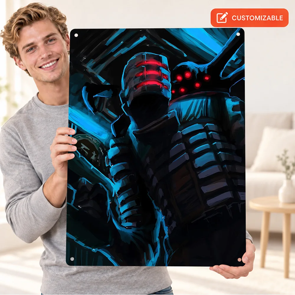 Dead Space Isaac Clarke Fan Textured Metal Poster Astronomy Graphic Home Office Wall Art Customized Aluminum Sign Science Gift