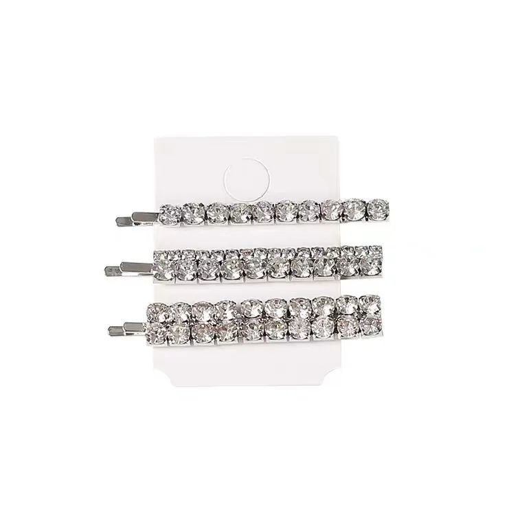 3/4pcs Shiny Rhinestone Metal Hair Clips For Women Fashion Gold Silver Color Hairpins Girls Hairgrips Jewelry Hair Accessories