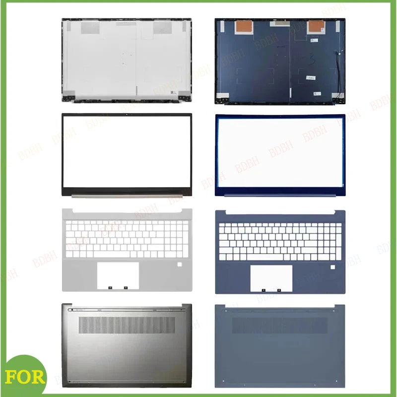 

Запасные крышки: задняя крышка LCD, передняя рамка для HP Pavilion 15 15-EG 15-EH 15Z-EH TPN-Q245/Q246, подставка для рук, нижний корпус, петли, серебристые.