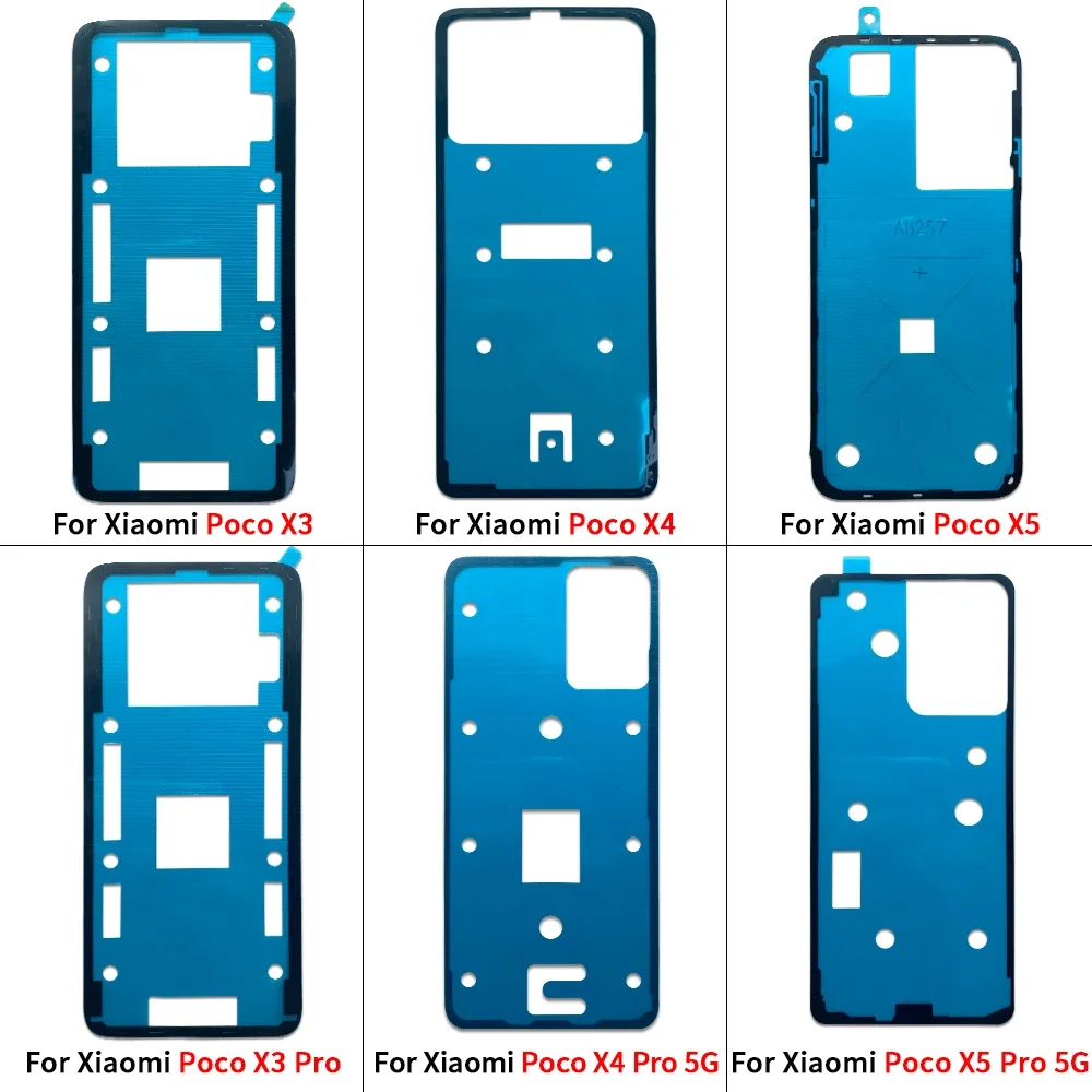 NEW Waterproof Adhesive Glue Battery Back Cover Sticker Rear Door Housing Tape For Xiaomi Poco X3 Pro X4 GT X5 X6 Pro 5G image 2