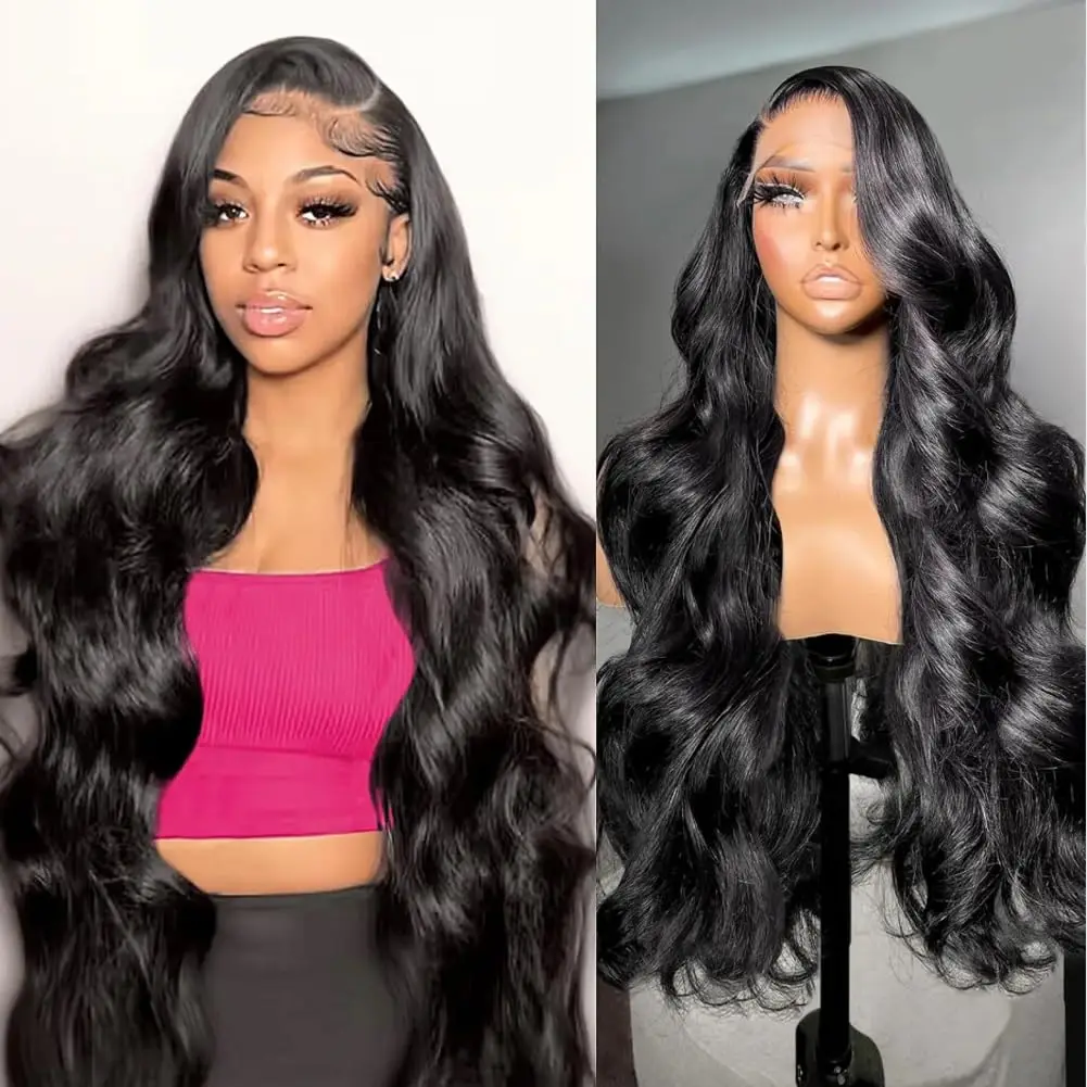 4x4  Closure Wig  Body Wave  360 Human Hair Lace Frontal Wig  30 32  34 Inch Lace Front Wig 13x4 13X6 HD Lace Frontal Wig