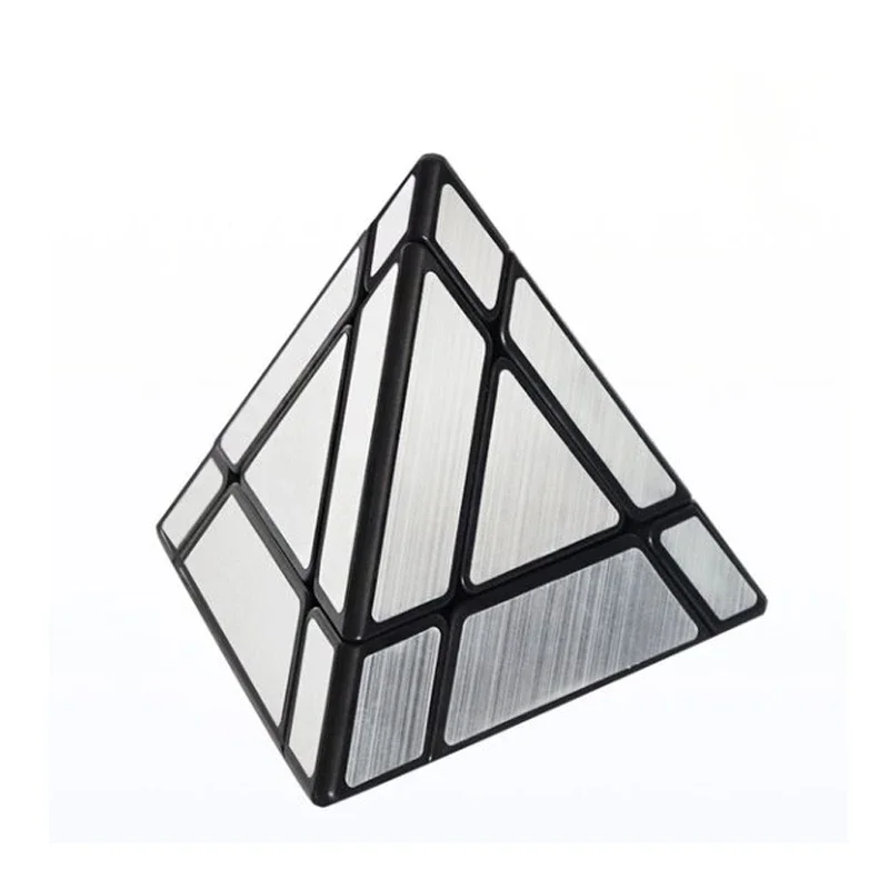 SENGSO Mirror Magic Tower 3x3 Pyraminx Specjalna Kostka Gładka Kostka Speed Cube Kostka Trójkątna Najlepsza Zabawka Edukacyjna