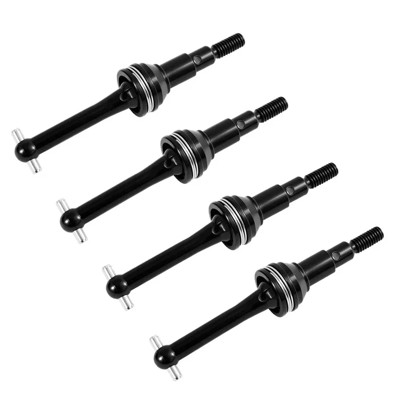 For MJX Scale RC Car 4Pcs 14301/14302 14303 14304 1/14 Metal Drive Shaft Replacement Parts Dog Bone Accessories