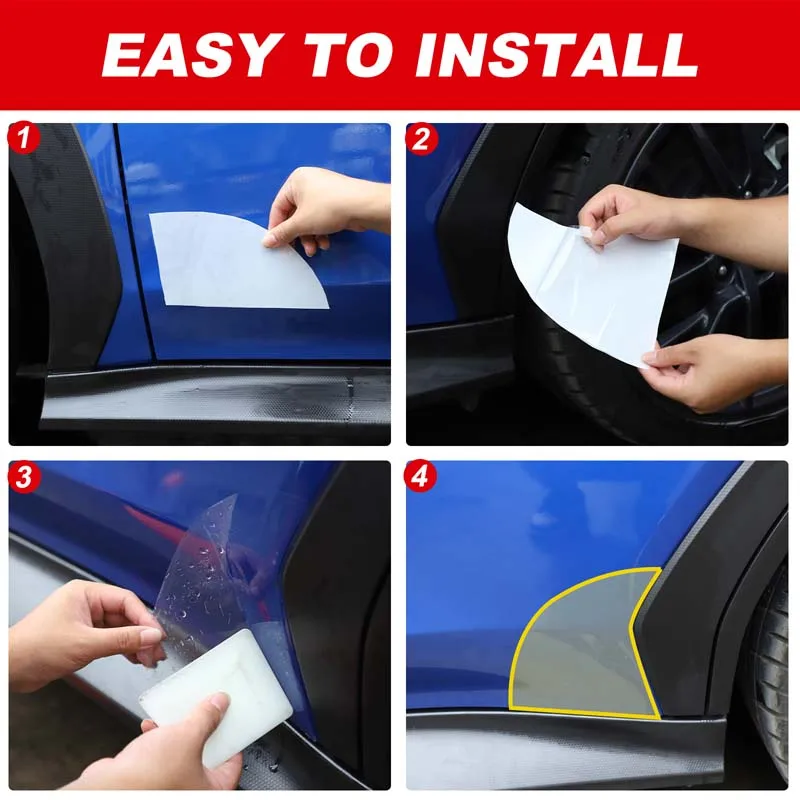 For Subaru WRX 2022-2026+ TPU Transparent Car Front Rear Door Rocker Panel Decorative Film Sticker Car Protection Accessories