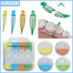 ES/S/M/L Dental Interdental Wedges Sealing Composite Wedge Silicone Suitable Adaptive Dentist Material for Tooth Restoration