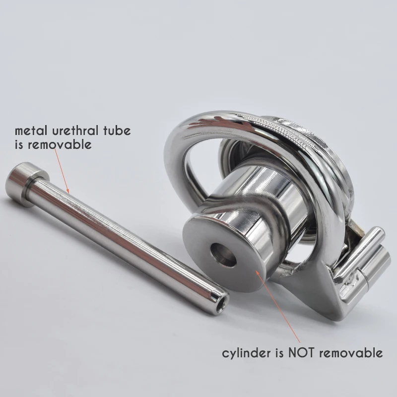 FRRK Negative Penis Cage with Detachable Urethral Chastity Lock Cock Rings Chastity BDSM Sex Toys Sexy Shop for Men 성인용품