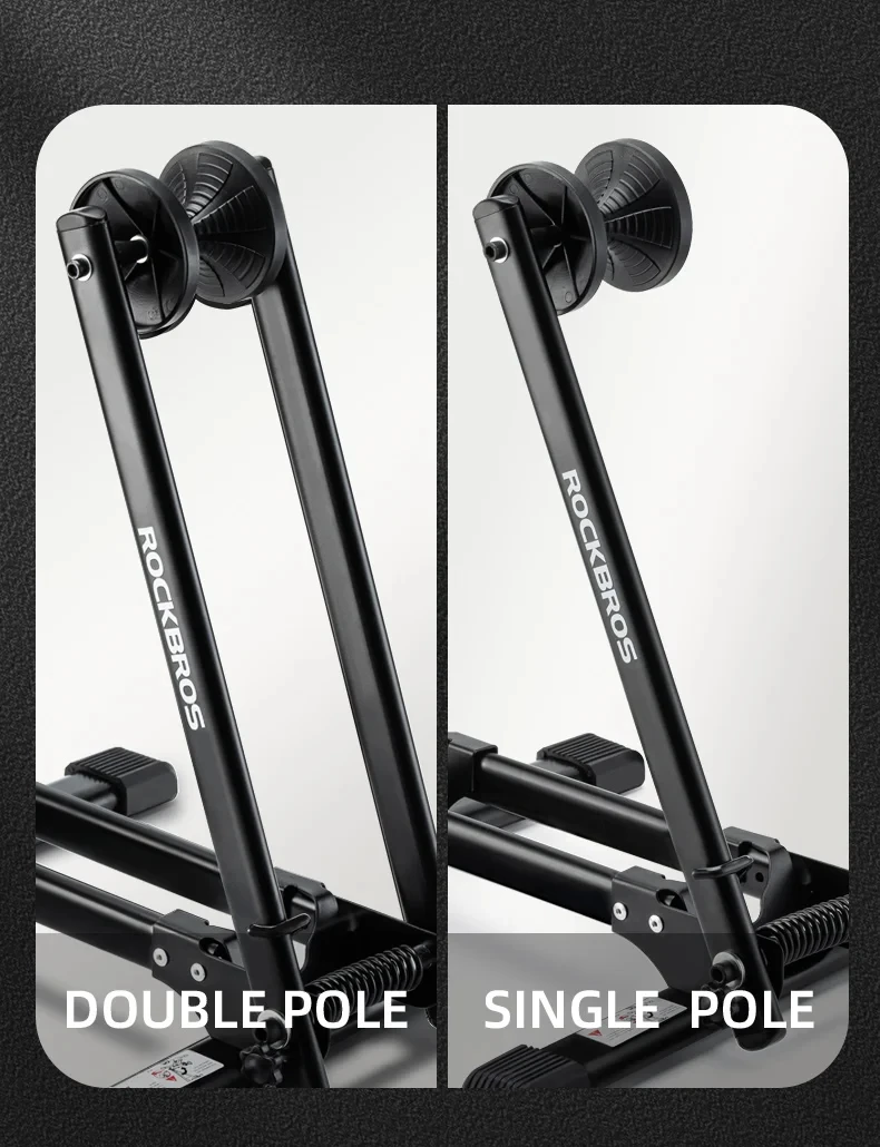 ROCKBROS Lokaler Versand Fahrradständer, Aufbewahrung, Innenbereich, Boden, Straßen- und MTB-Fahrrad-Parkständer, Fahrradständer, Zubehör – Detail 8