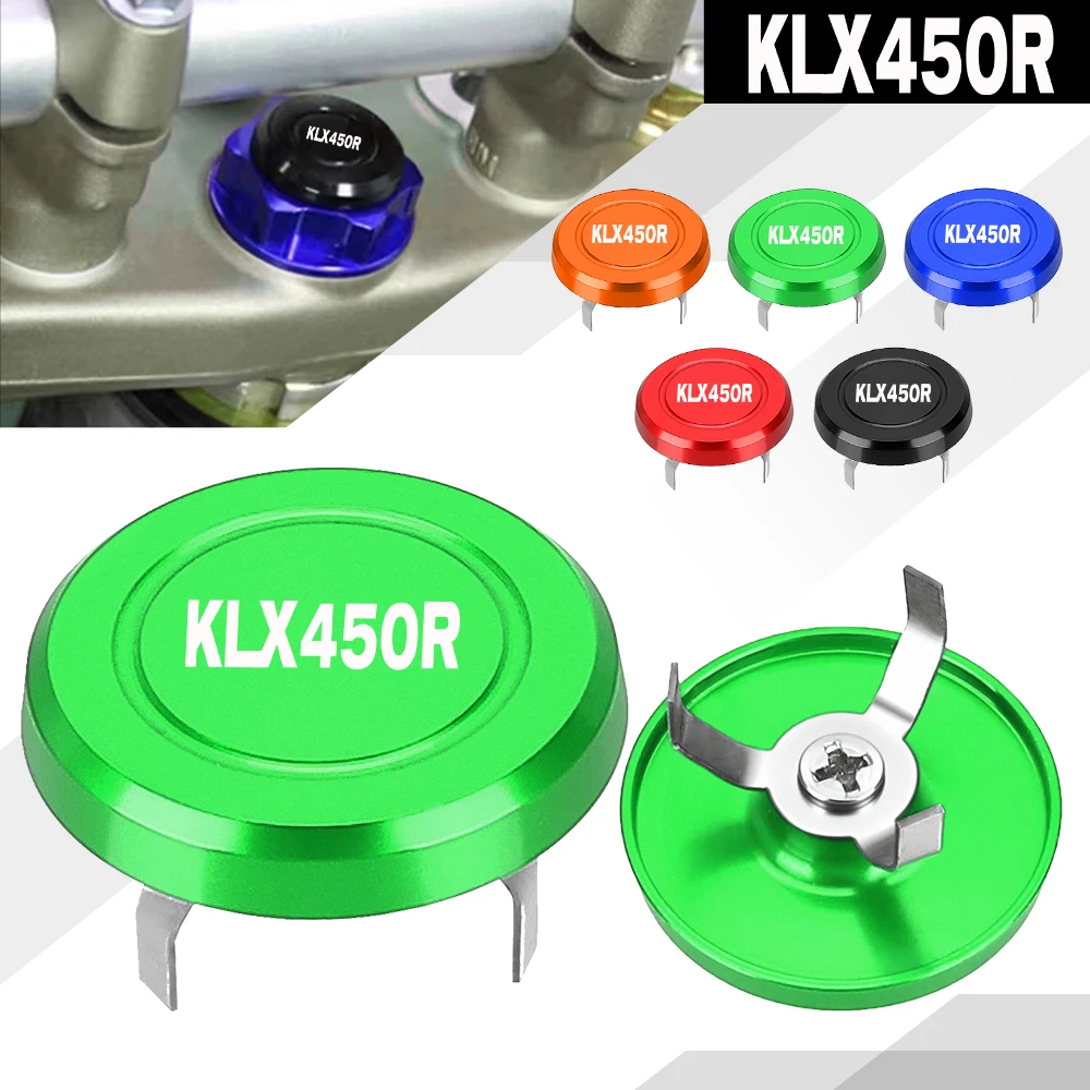 

For KAWASAKI KLX450R KLX125 KLX300 KLX 150 450R Motocross Handlebar Decorative Screw Cover Cap Hole Plug CNC Aluminum KLX450R