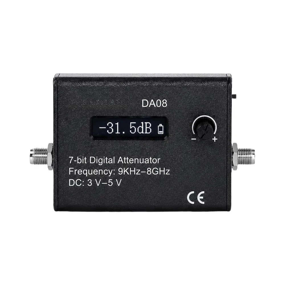 Wideband RF Module RF Attenuator Module 0.5 DB Step Size Rotary Knob Control 50 Ohm Impedance Metal Housing Design