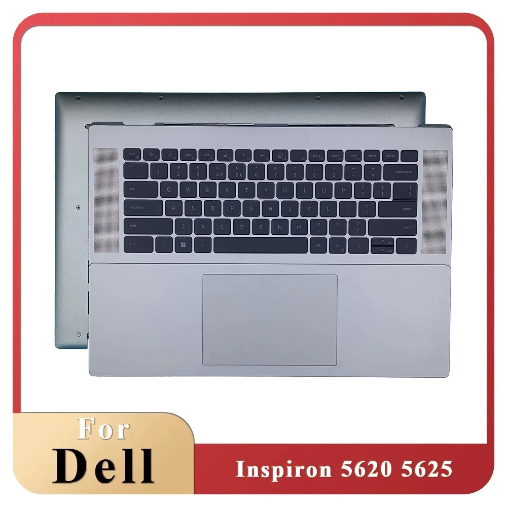 

Laptop Bottom Case Cover for Dell Inspiron 16Pro 5620 5625 with Palmrest Backlight Keyboard Touchpad Silver 0HJ5PC 052GP6