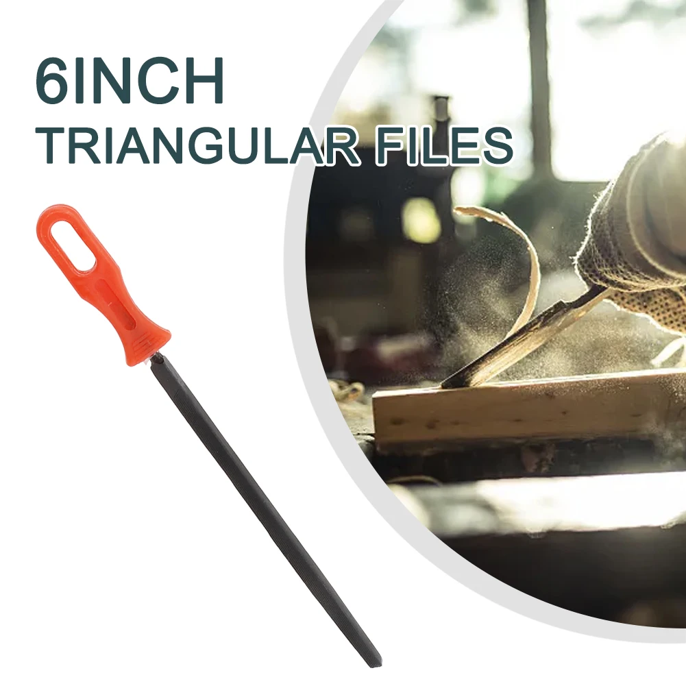 

Brand New Saw Accessories Triangular File Total Length 230mm Triangle Uick Shaping Used On Metal Wood Metal Grinding 1pc