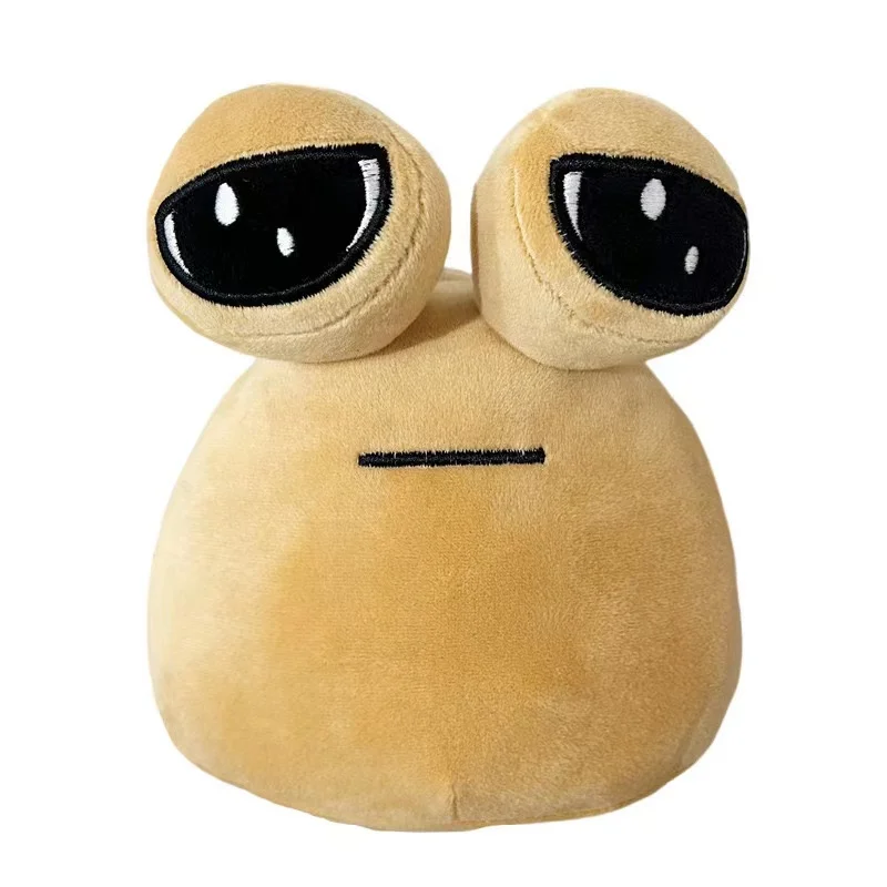 Alien Pou knuffel, zwarte hoed Gentleman Pou pluche, Alien gevulde pop verjaardag Pasen kinderdag Halloween kerstcadeau