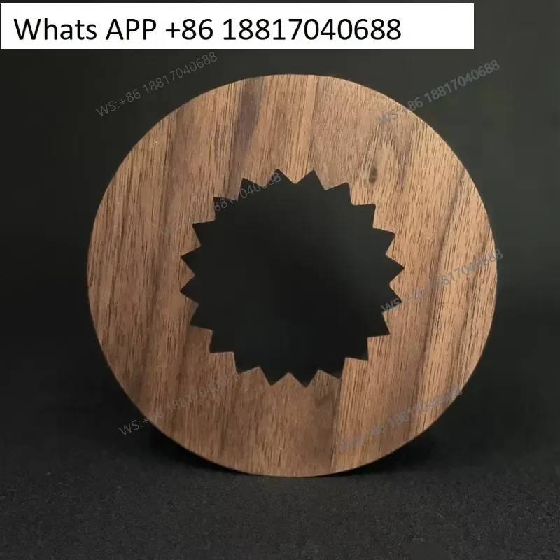 1PC 1PC for Origami Filter Cup Sawtooth Wood Holder South American Black Walnut Thickened SM Universal