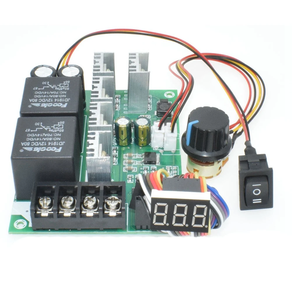 

ABSK-PWM DC Motor Speed Controller Digital Display 0-100% Adjustable Drive Module Input MAX 60A
