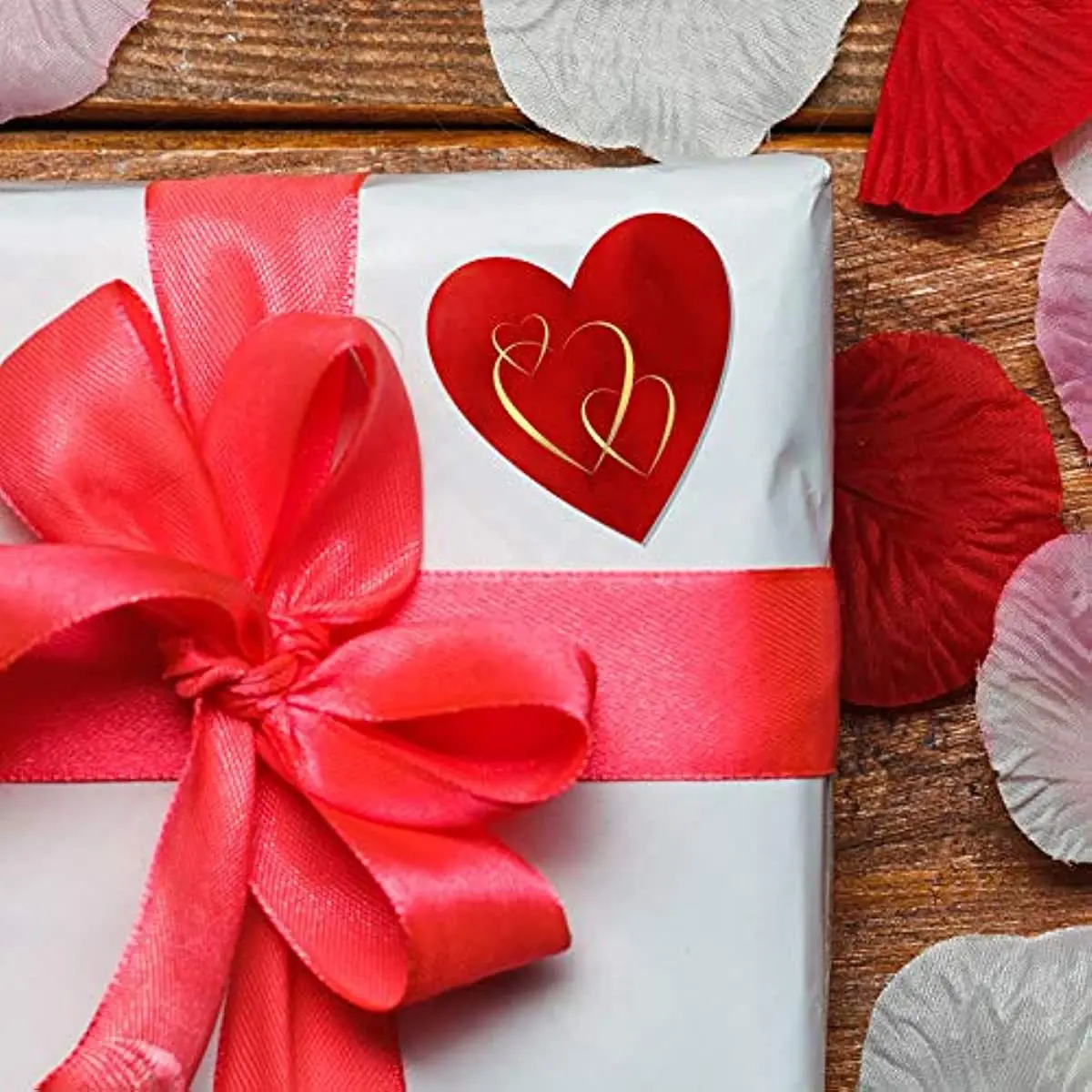 100-500 Heart Shape Of Red Stickers Seal Labels Stickers Scrapbooking For Package And Wedding Gift Decoration Stationery sticker