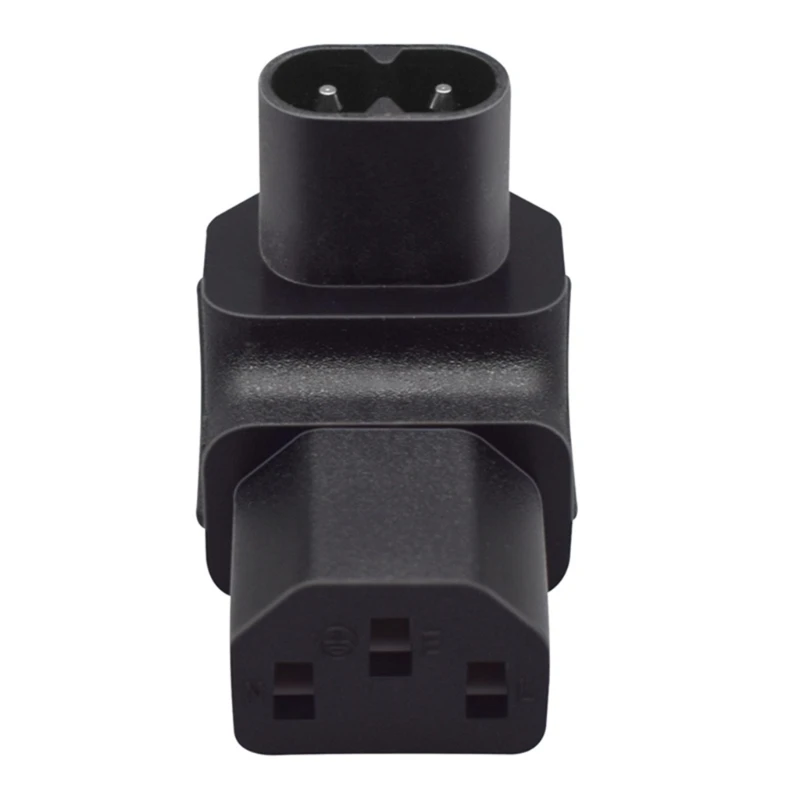 Y1UB IEC320 C8 Male to C13 Female Power Adapter Upward IEC320C8 Conversion JD46