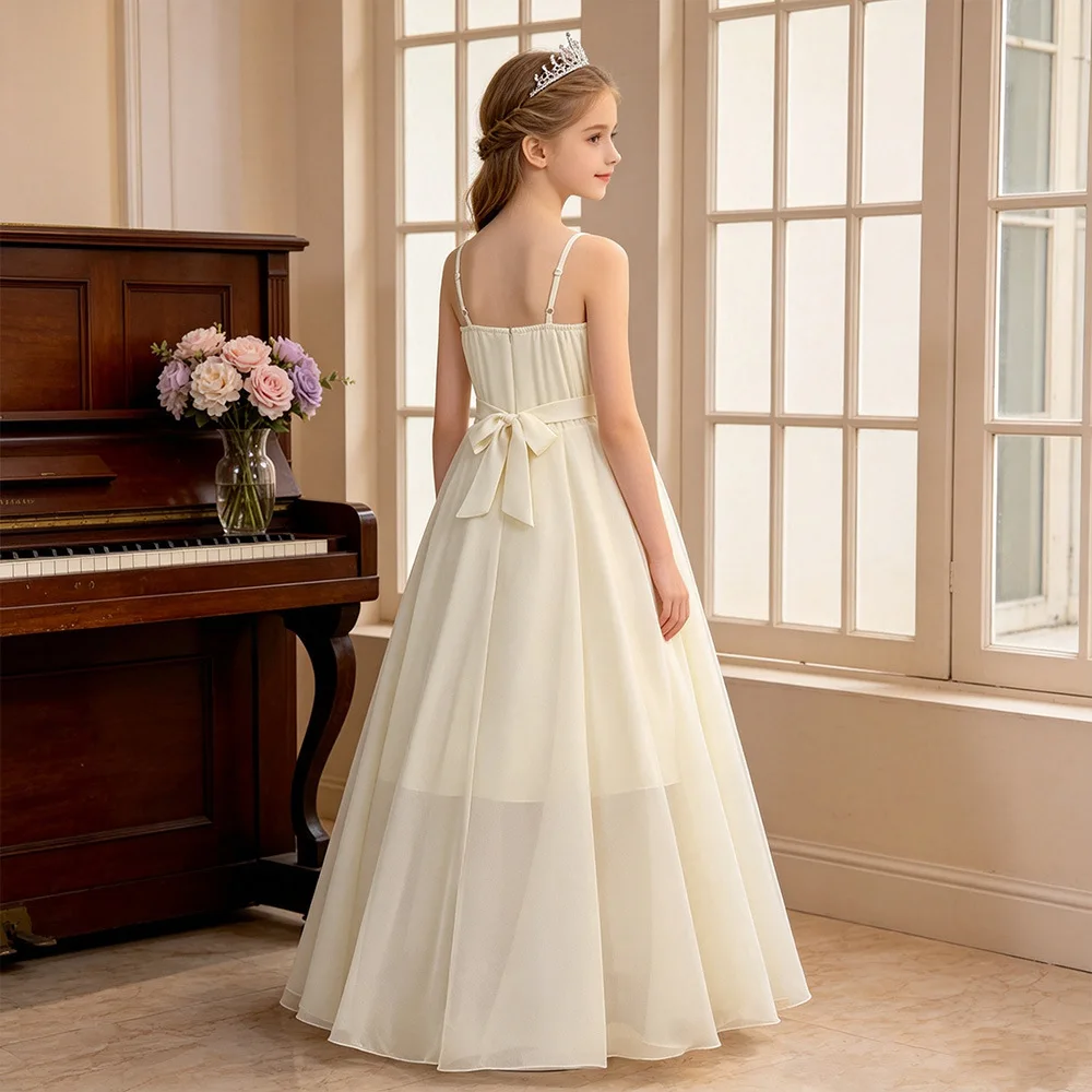 Custom Light Luxury Dress Women Wedding Guest Gown Girls Wedding Gown Birthday Party Pageant Spaghetti Strap High Low Gown