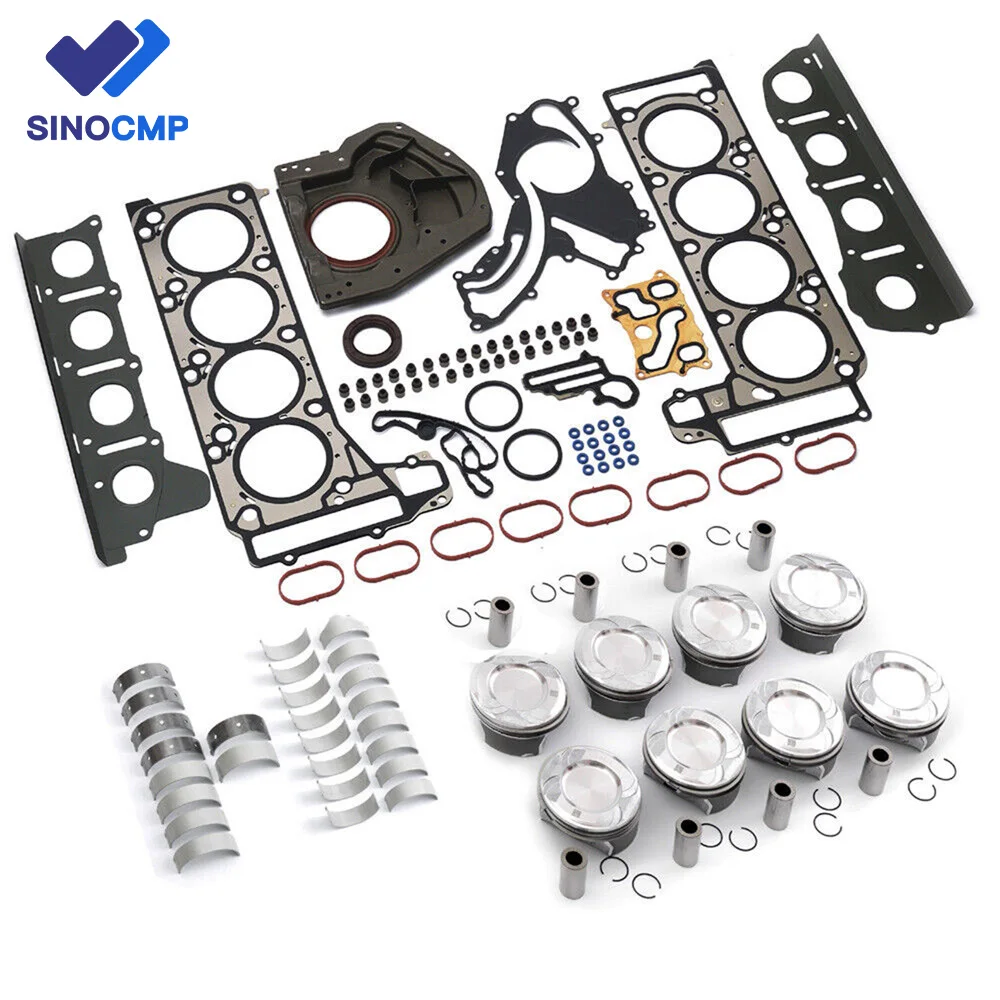 Engine Pistons Gaskets Overhaul Kit For Mercedes-Benz S500 W221 M278 4.6 4.7L V8 2780301517 2780302717 0149977046 81-10395-00