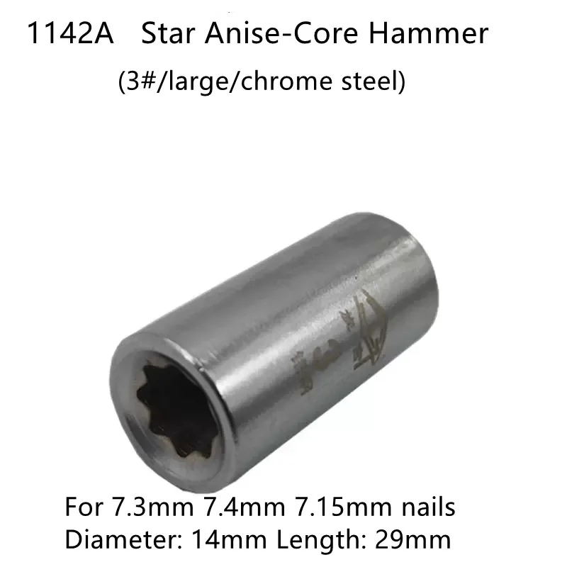 High quality 1140 1140A Octagon--core Hammer Tip