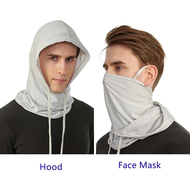 1 Pcs Cycling Balaclava Unisex Breathable Ice Silk Motorcycle Riding Sports Face Mask Neck Protect Summer Sunscreen Headwear