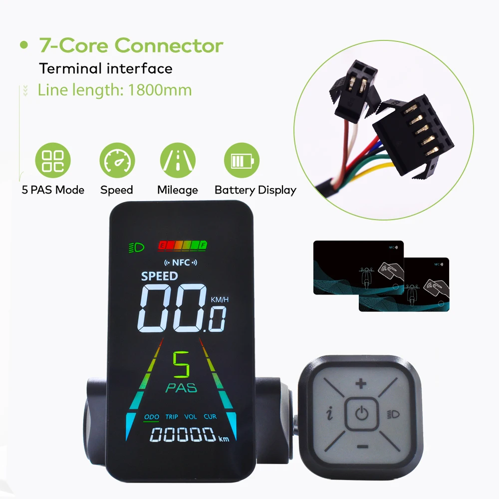 F4【UART2】Turn On The NFC-scherm Elektrische fietsdisplay Ebike-accessoires 24V/36V/48V/60V Fietscomputer Fietssnelheidsmeter