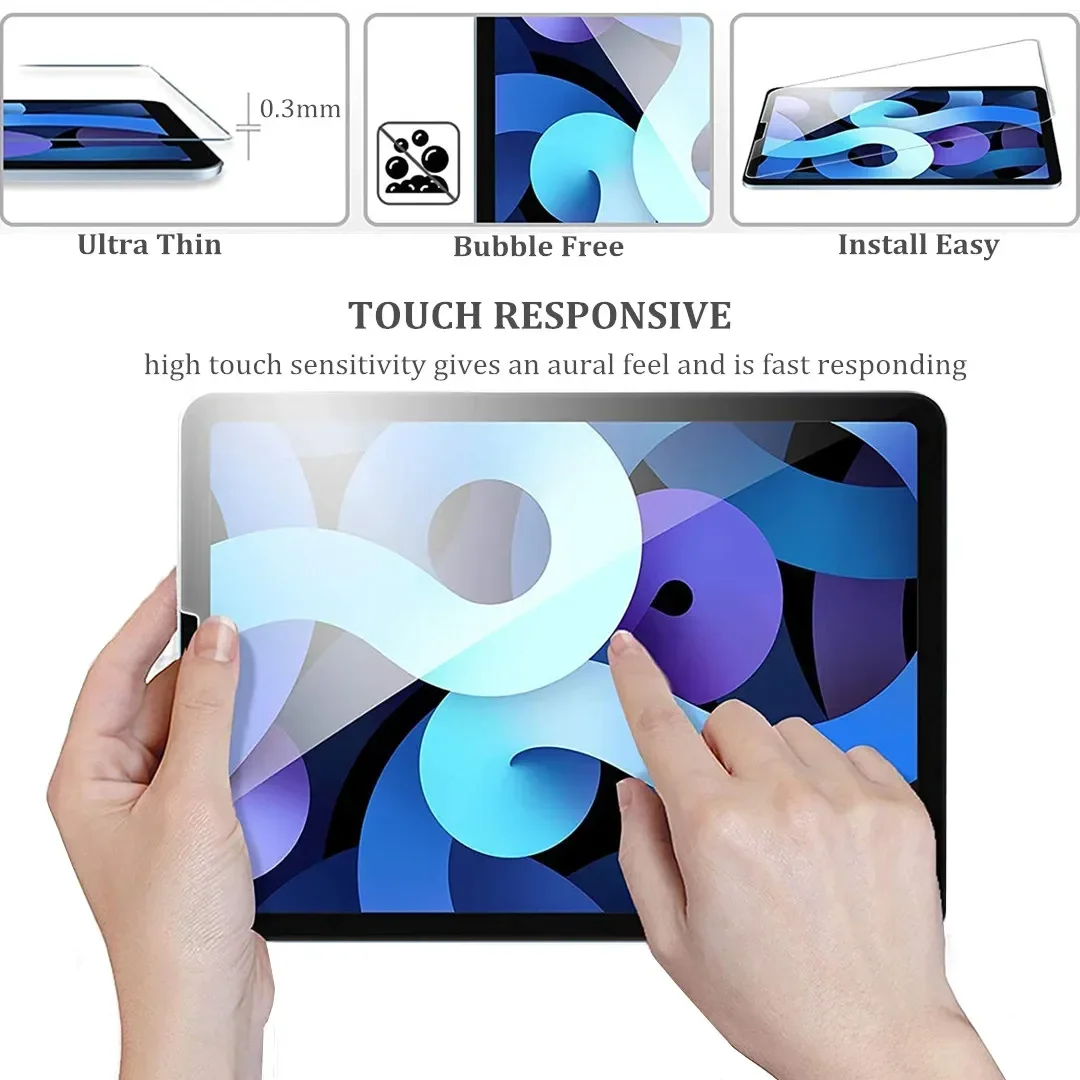 3piece Tempered Glass Film for New iPad Pro11 Air 11 13 Pro 13 2024 Screen Protector for iPad 10.2 Air 5 4 Mini 6 5 4 Glass Film