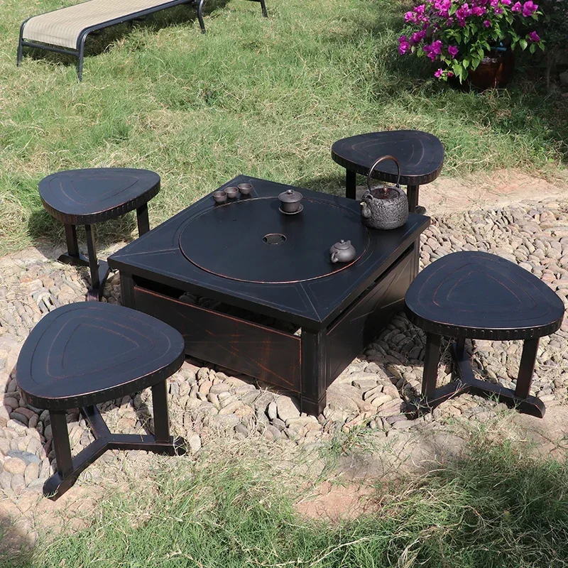Outdoor Party Household Charcoal Heating Brazier Fire Indoor Multi-Functional Courtyard Barbecue Grill BBQ Fire Pit barbecue