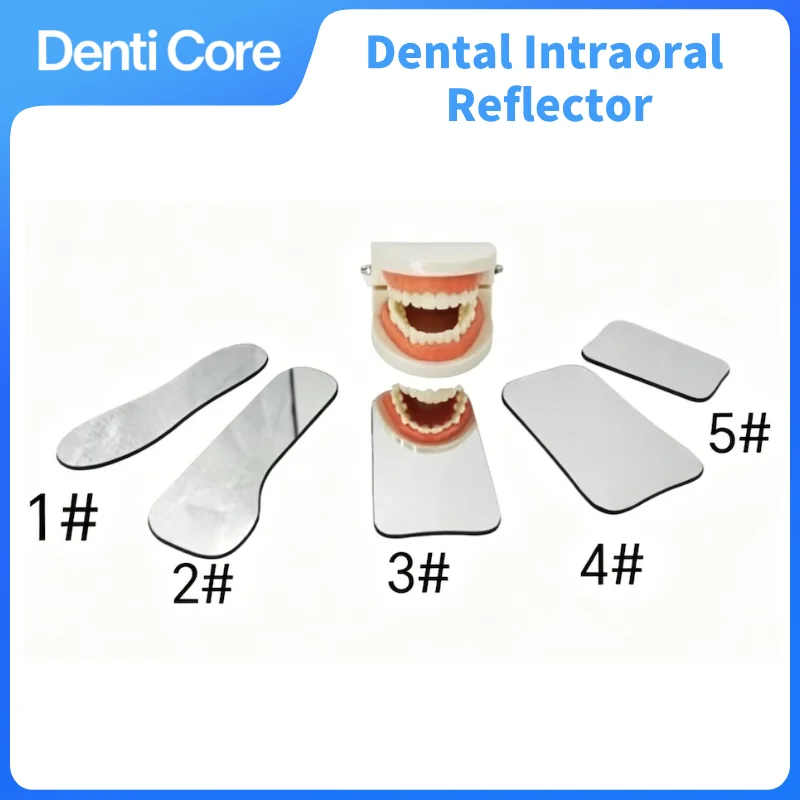 Dentaler Intraoral-Reflektor, doppelseitiger HD-Glas-Mundspiegel, autoklavierbar, kratzfestes Design für orthodontische intraorale Fotografie